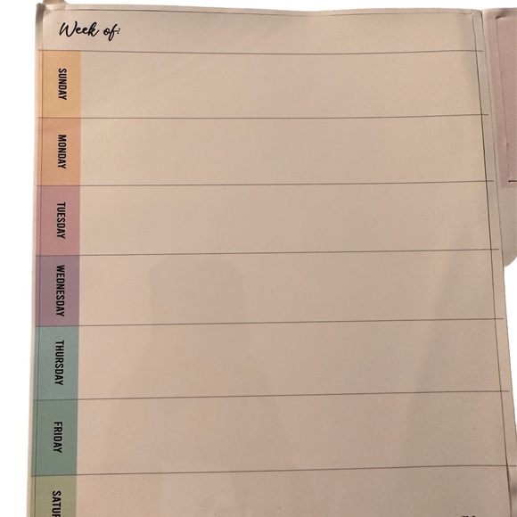M.C. Squares Reusable weekly planner, sticky notes, mini notepad and markers - Picture 4 of 6